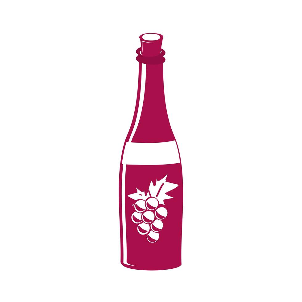 drink wine bottle vector