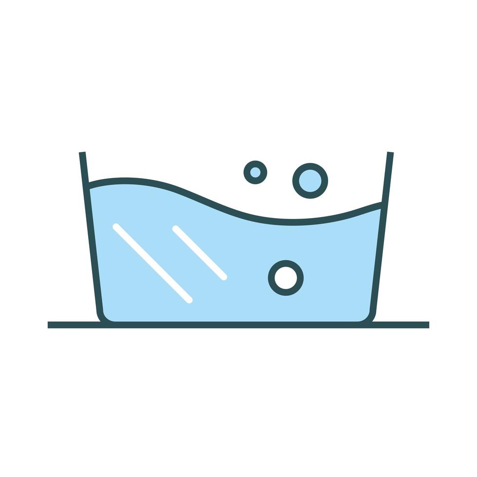 bucket with water vector