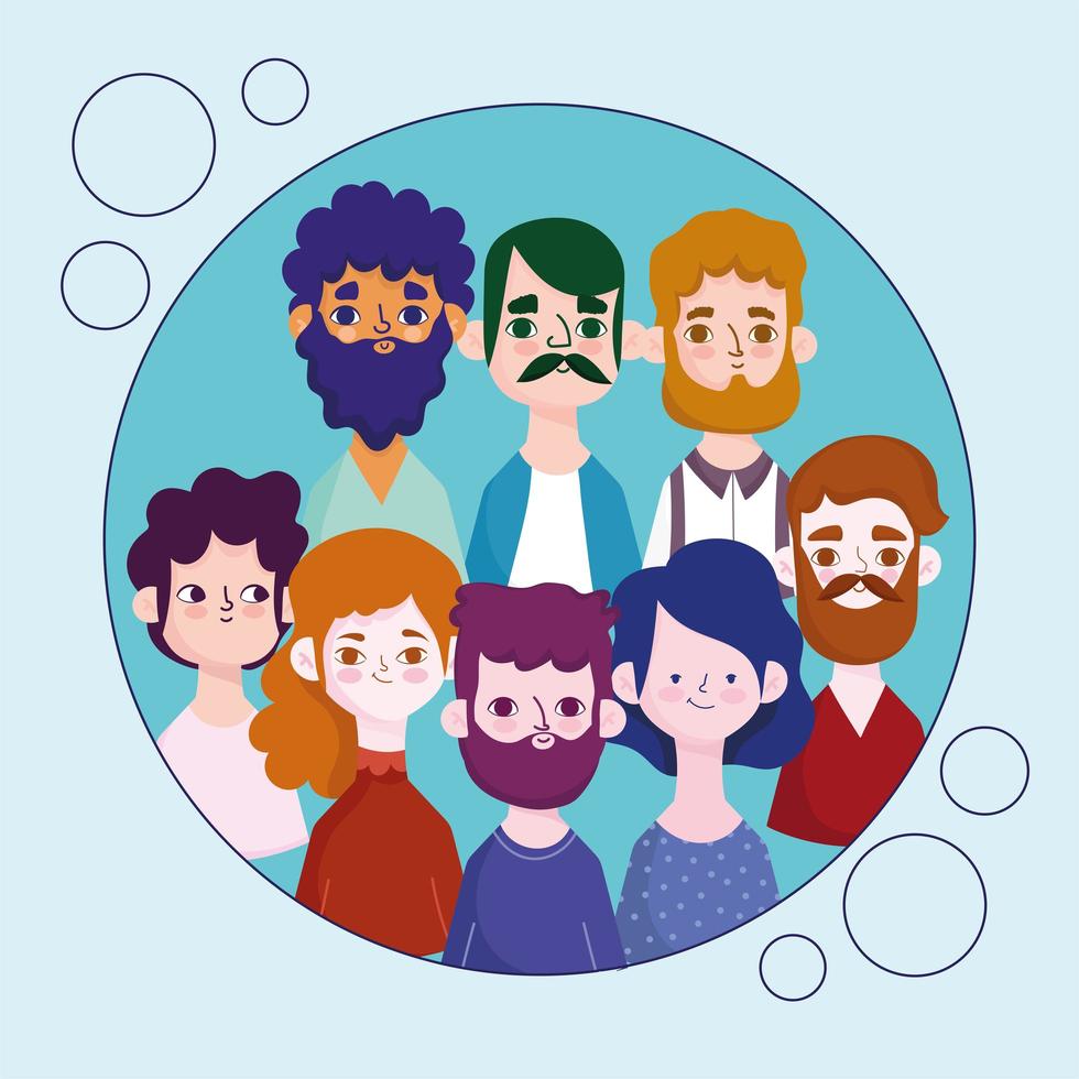 people avatar characters vector