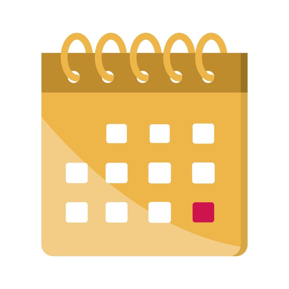 calendar one selected day vector