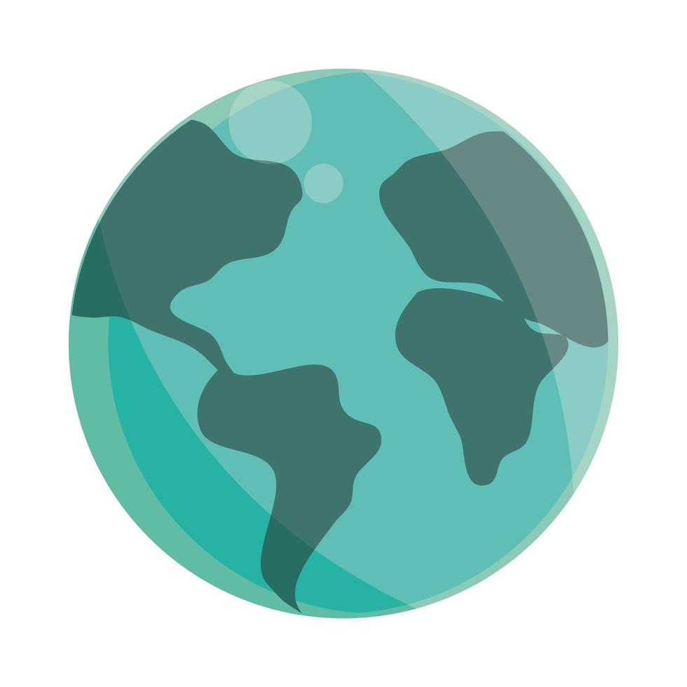 world planet map vector