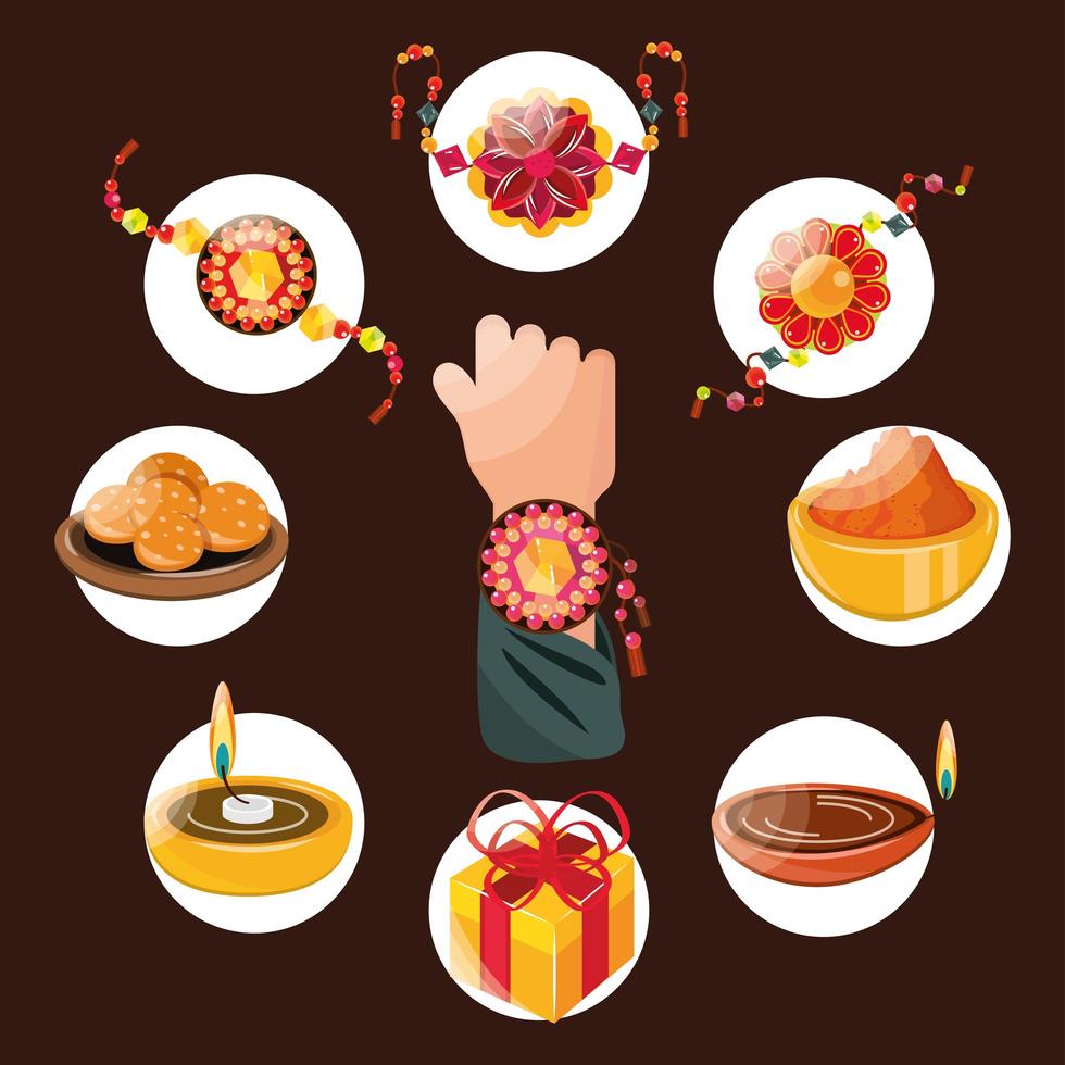 raksha bandhan theme vector