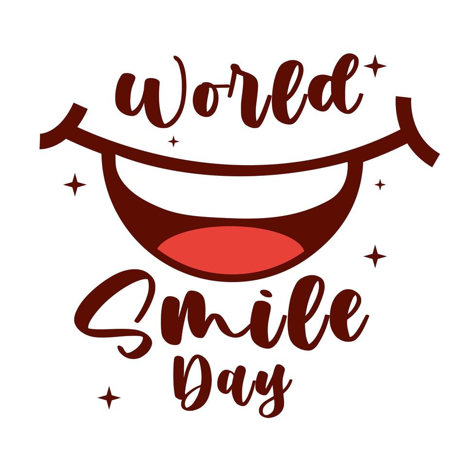 world smile day vector