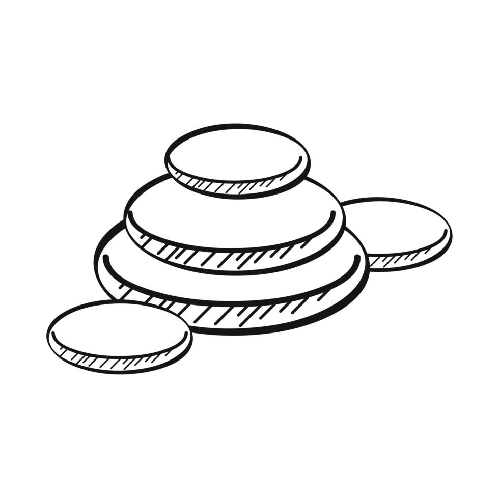 stack stones hand drawn vector