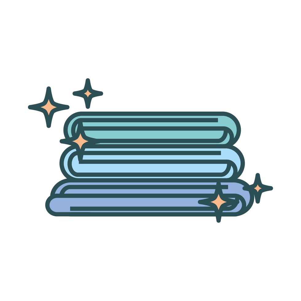 laundry folded clothes vector