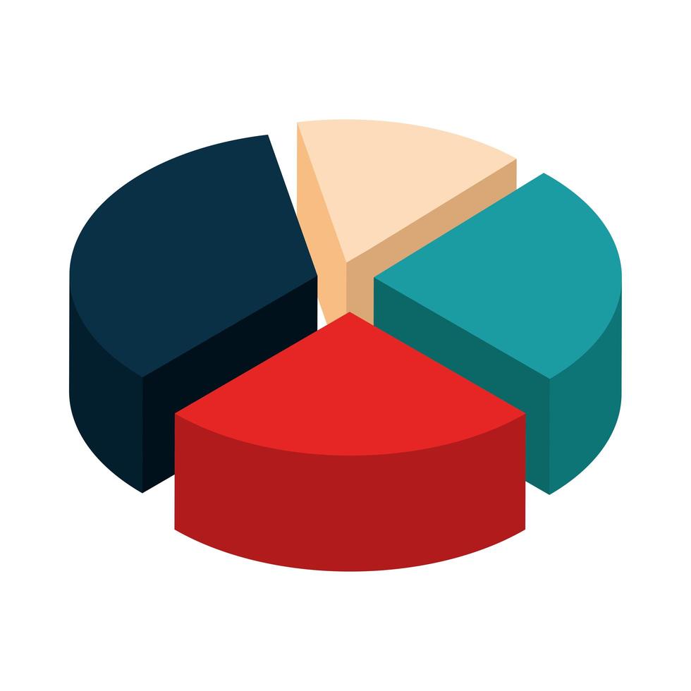 business pie chart vector