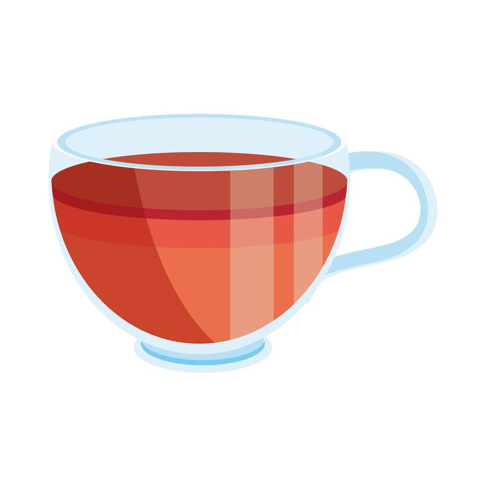tea cup beverage vector