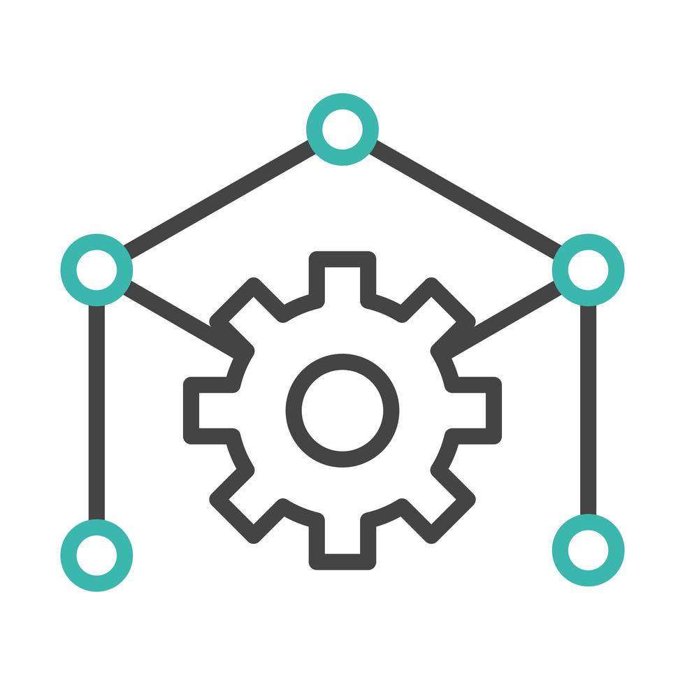 gear analytics management vector