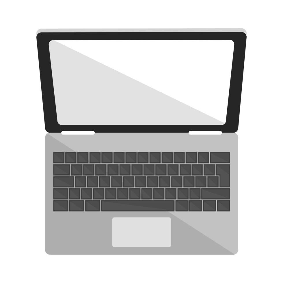 laptop keyboard technology vector