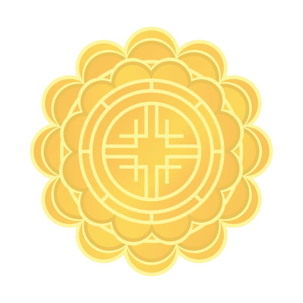 mooncake chinese food vector