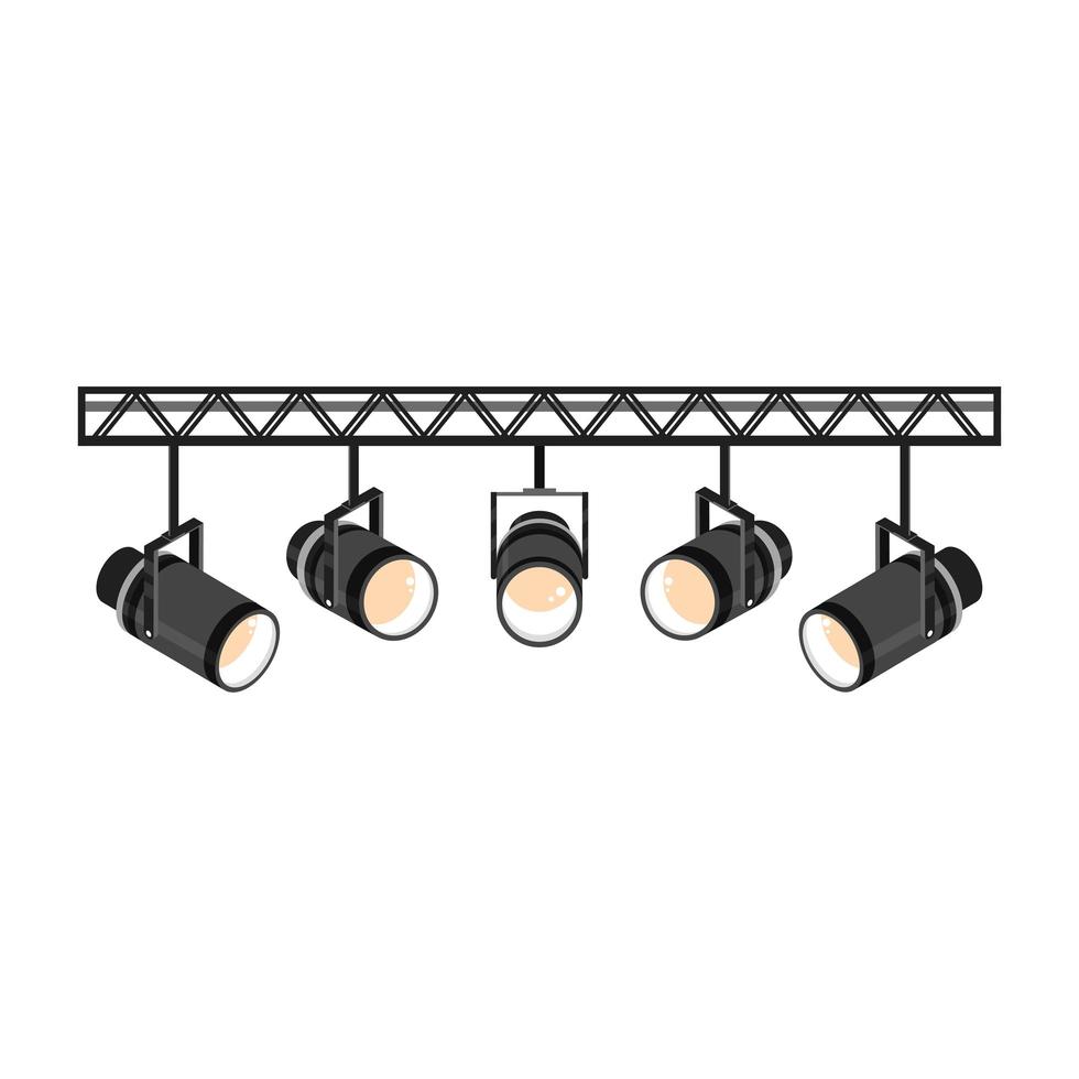 searchlights on a white background vector