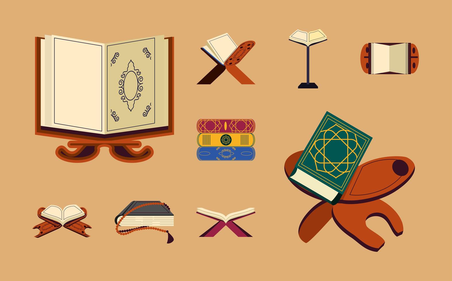 religious different quran vector