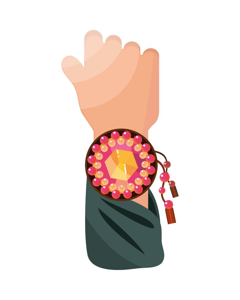 hand with bangle vector