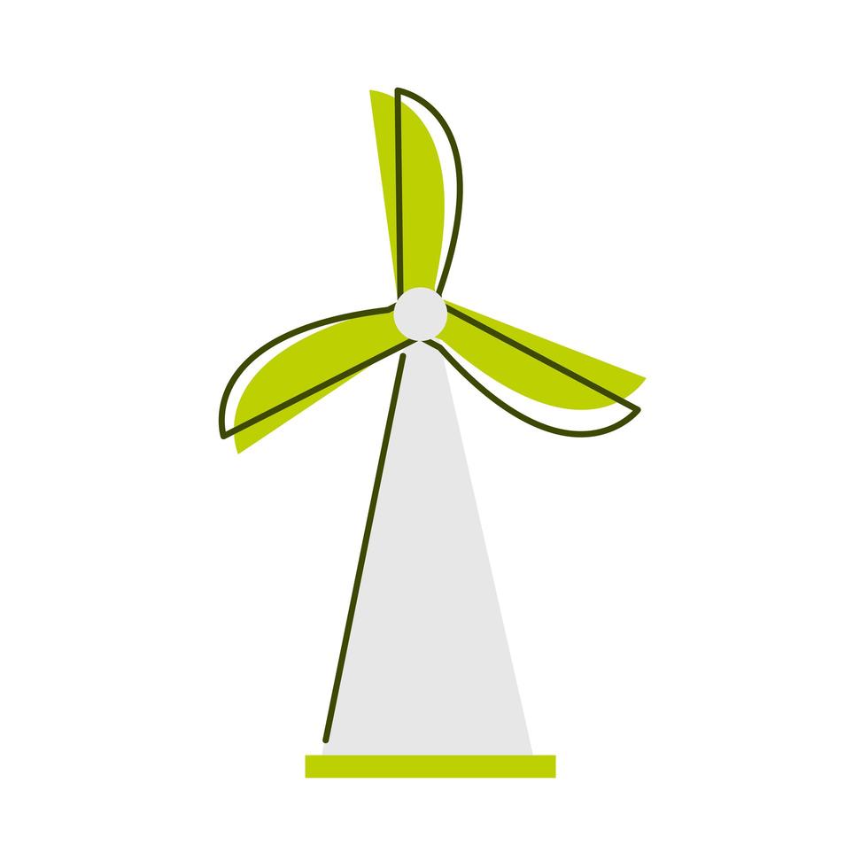 renewable wind turbine vector