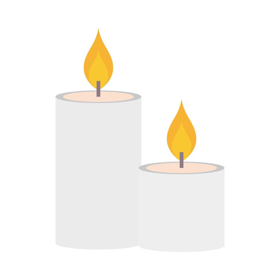 velas decoracion ligera vector