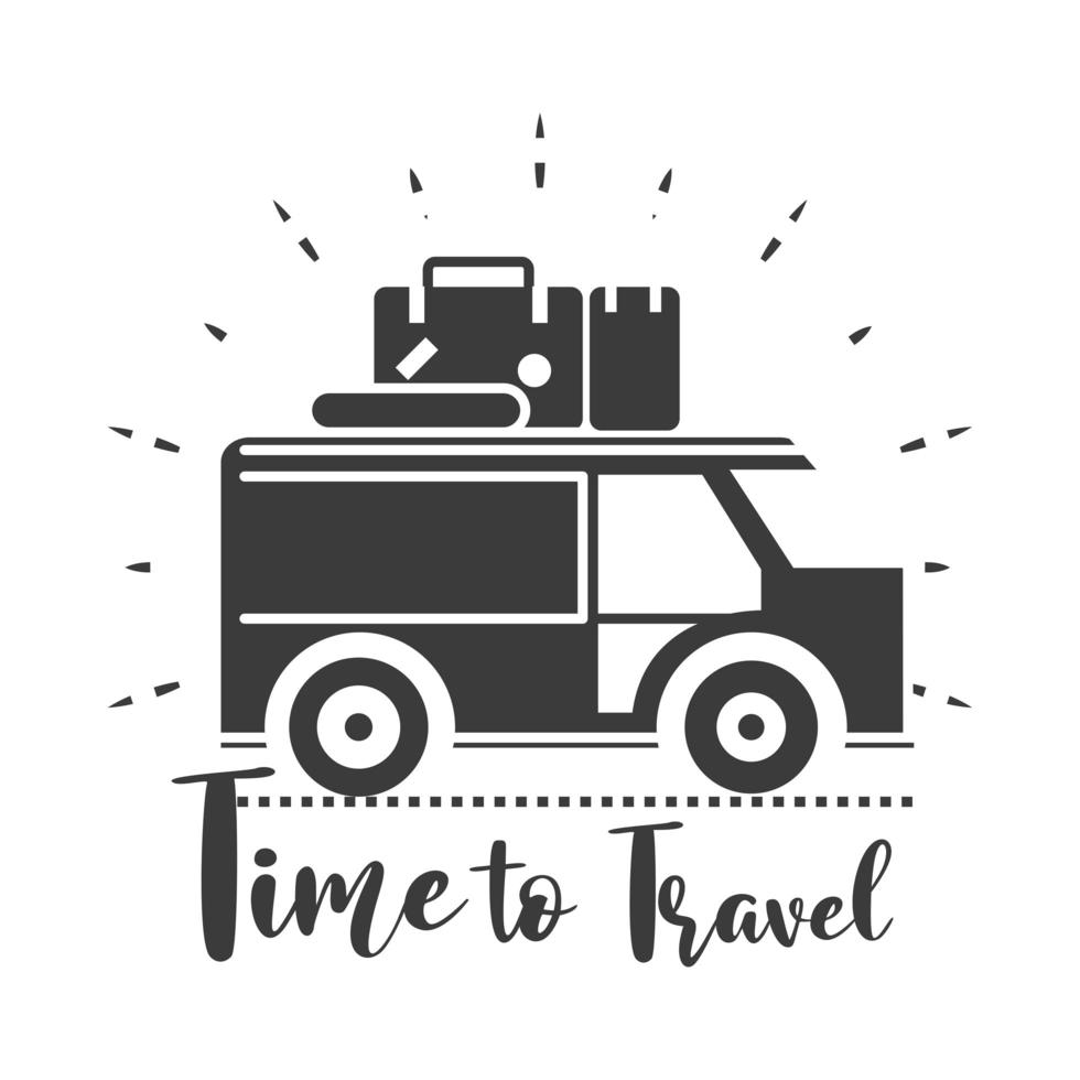 time to travel badge vector