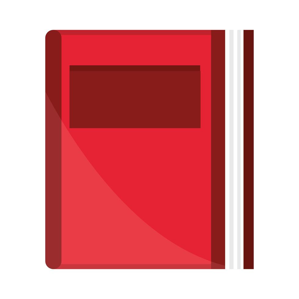 libro rojo aprender vector