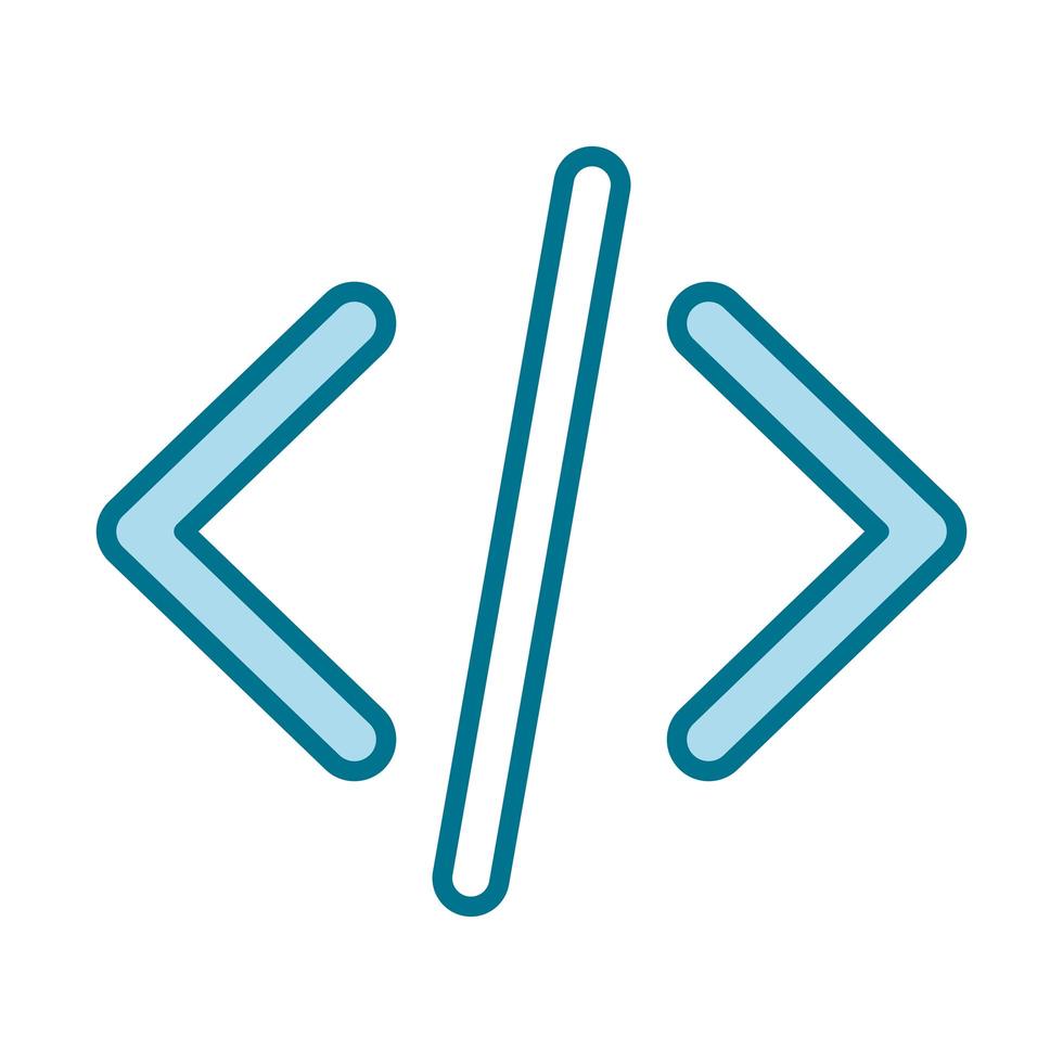 programming coding icon vector