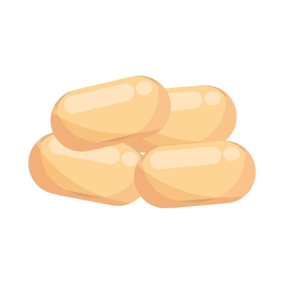 homeopathic remedy capsules vector