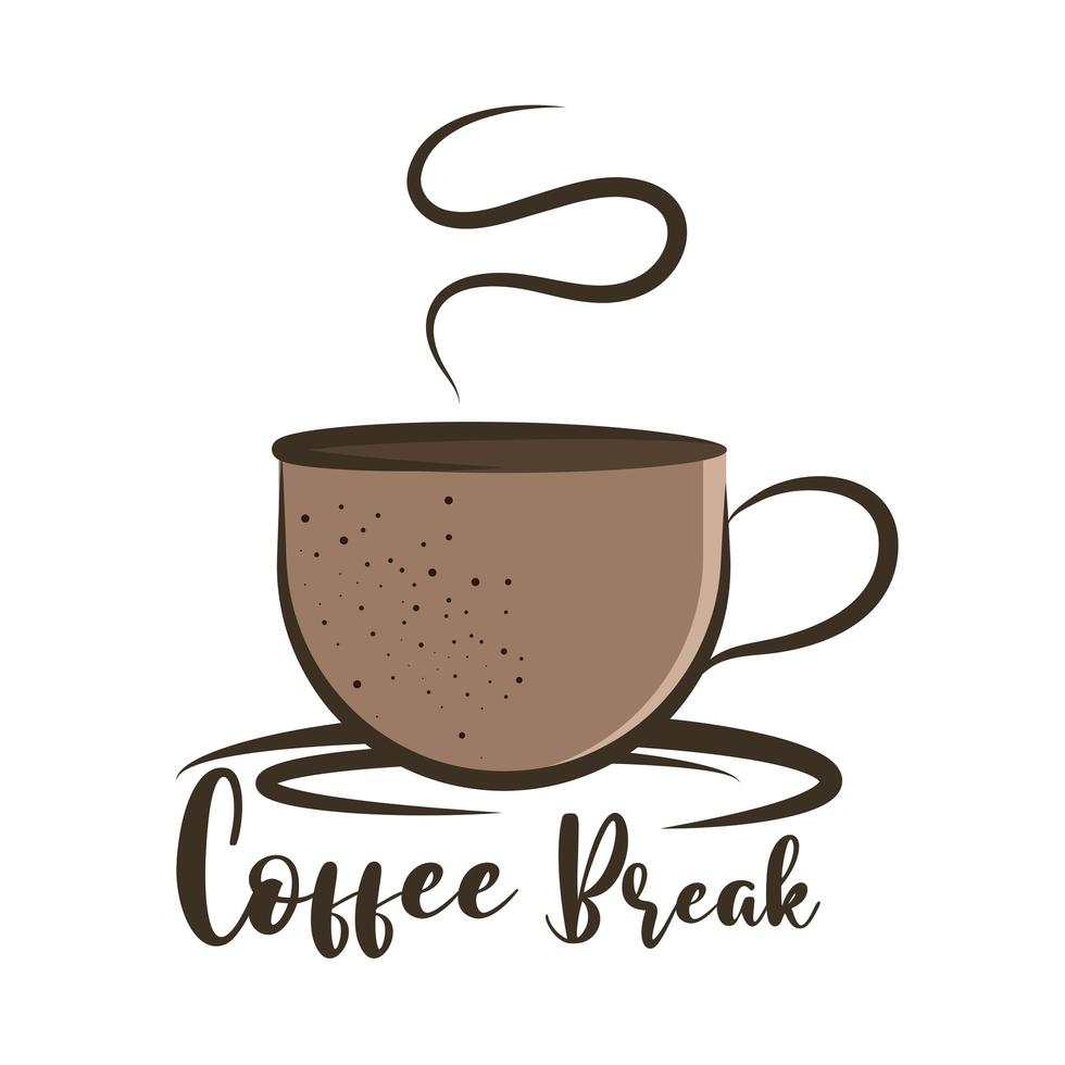 delicious coffee break vector