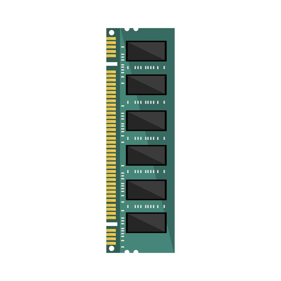 chip de procesador de computadora vector