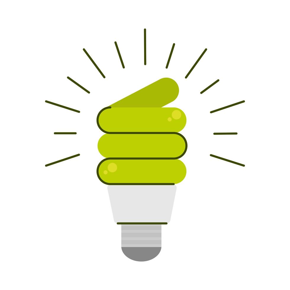 light bulb green energy vector