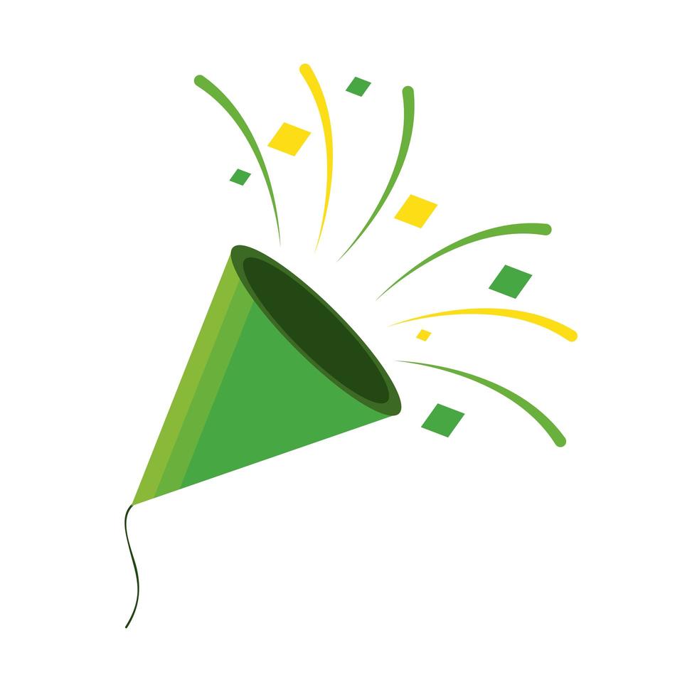 festive horn party vector