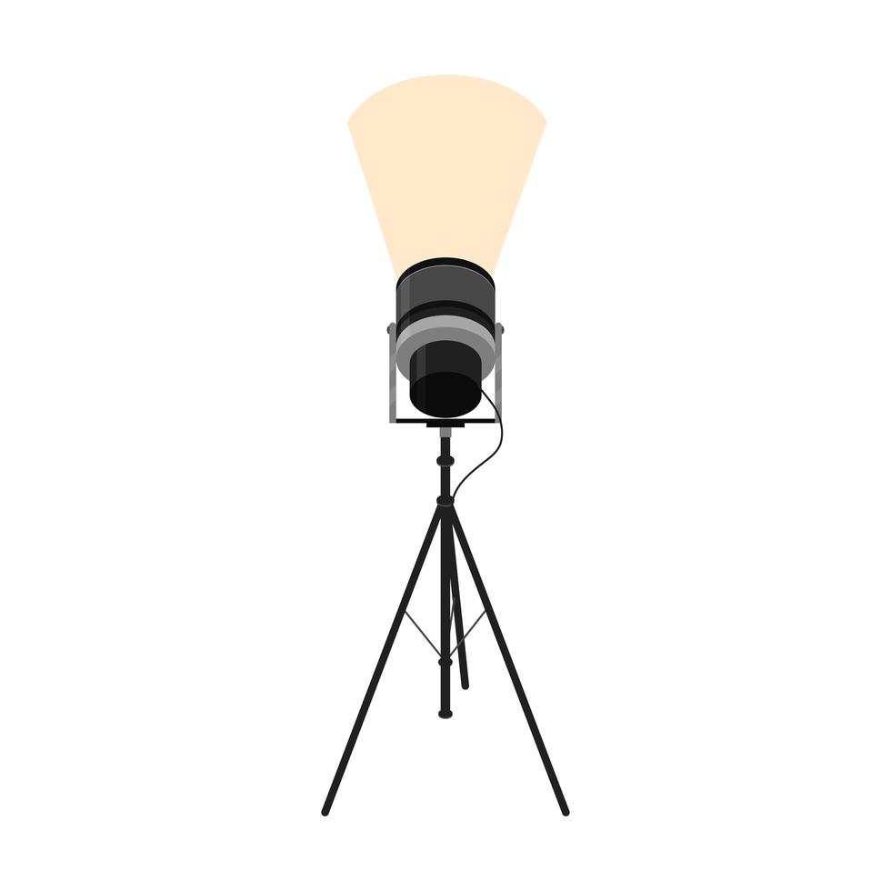 lighting studio equipment vector