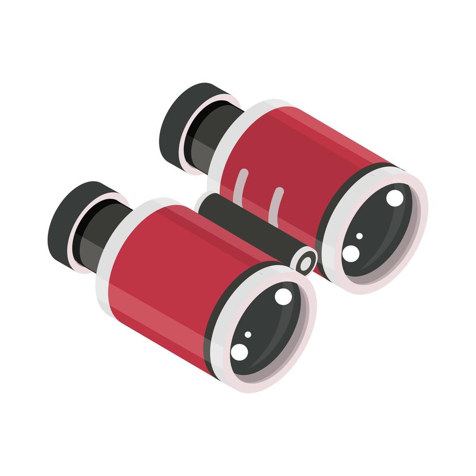 binoculars object icon vector