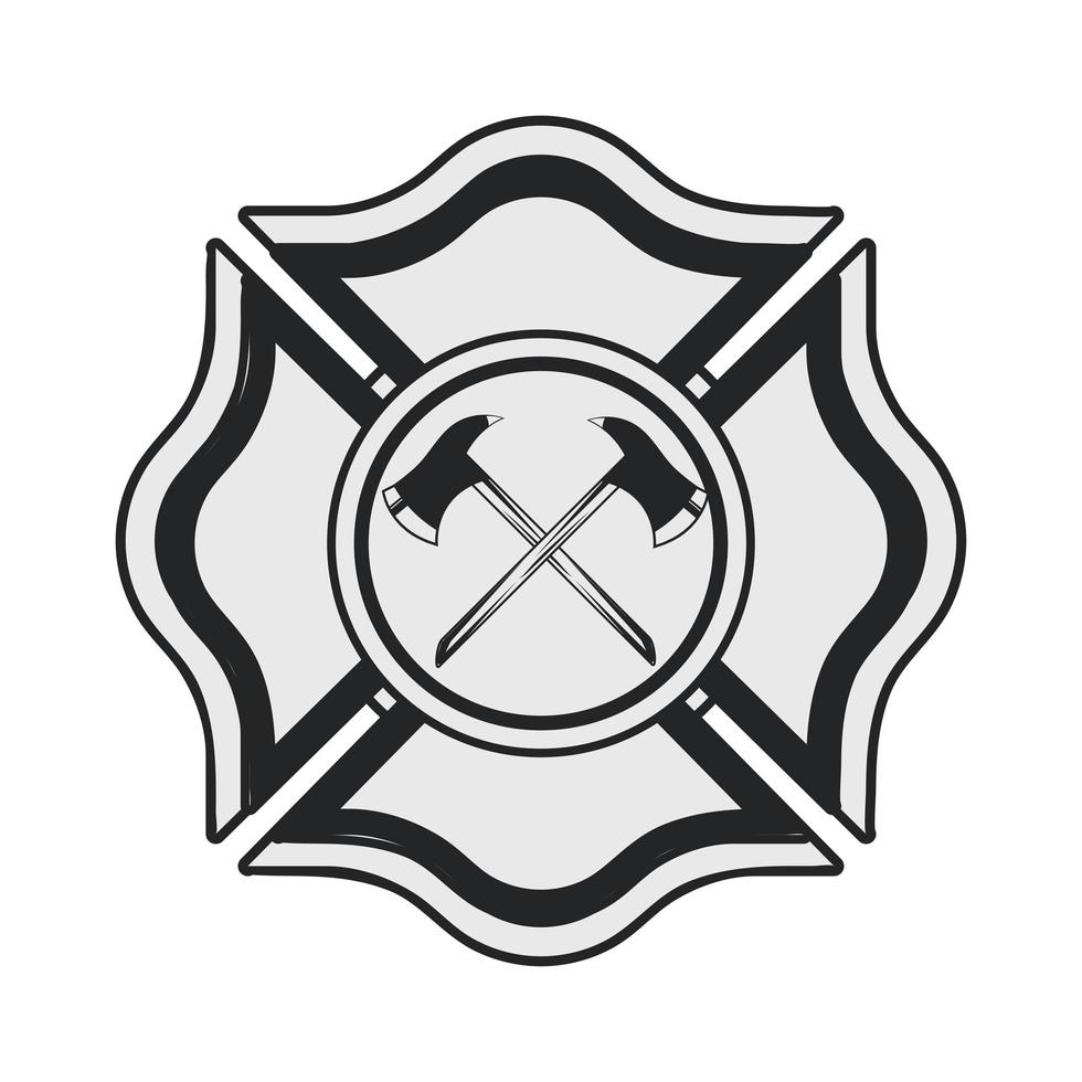 fire department cross vector