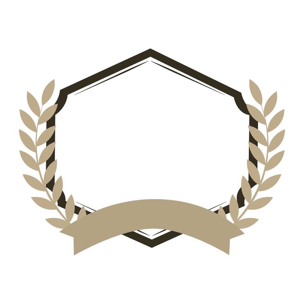 label laurel wreath vector