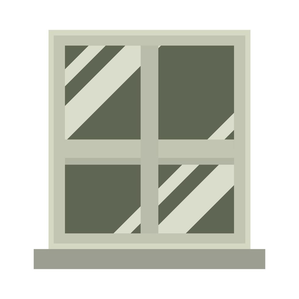 window frame glass vector
