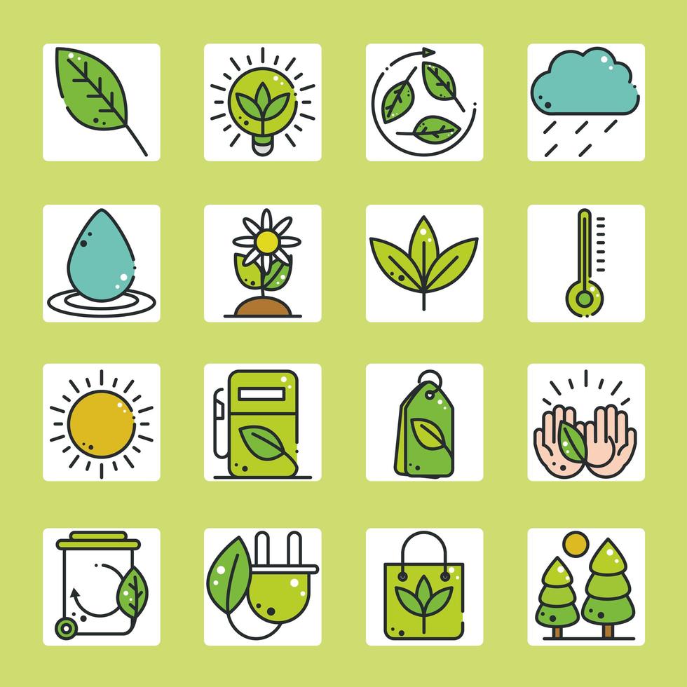 tema ecológico vector