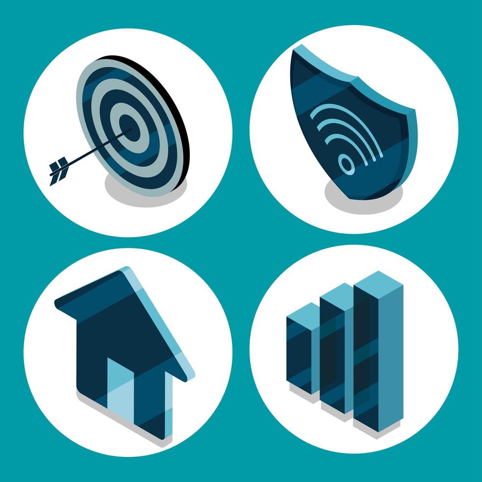 smart home icon vector