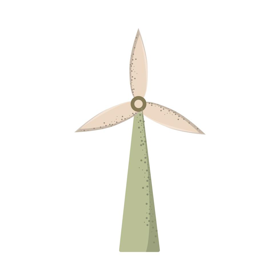 molino de viento generador de energía vector