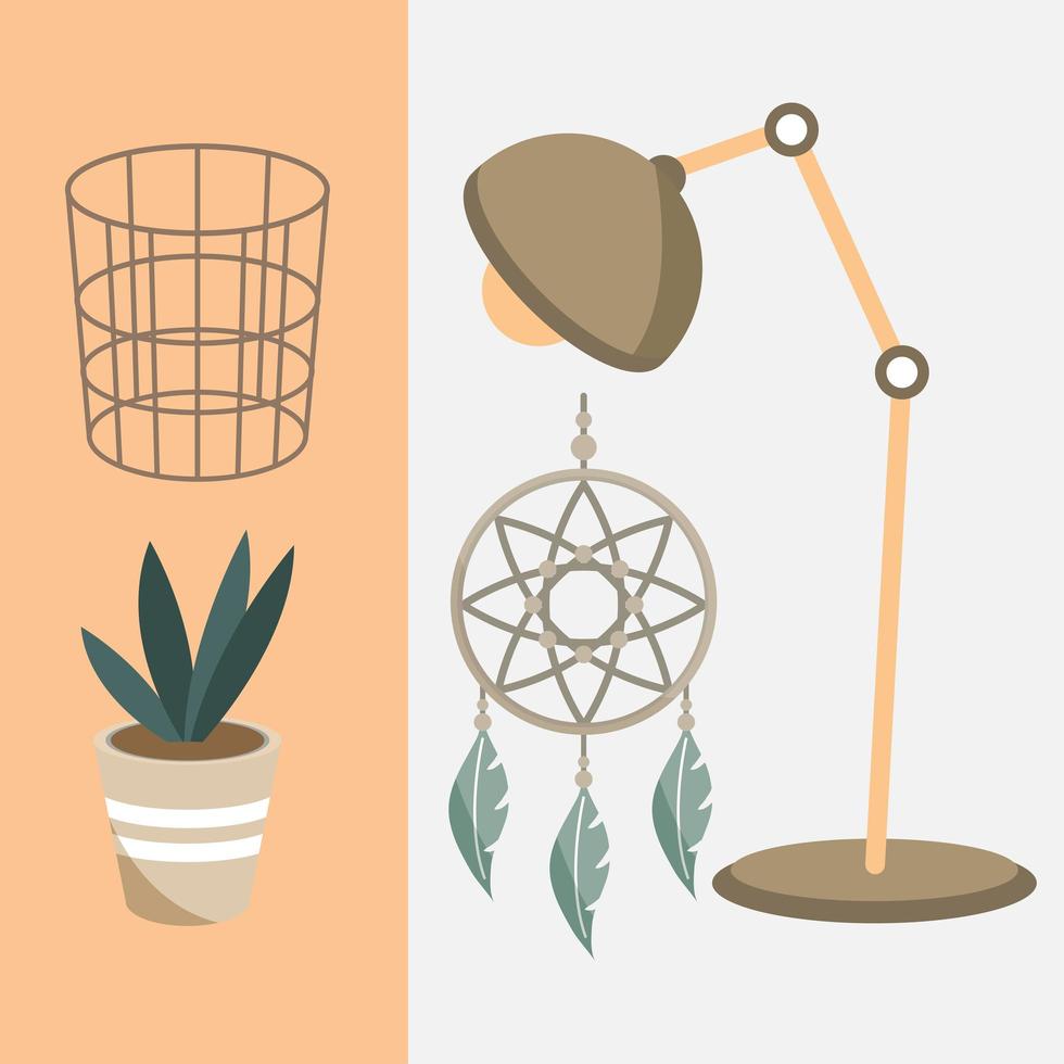 set home decoration vector