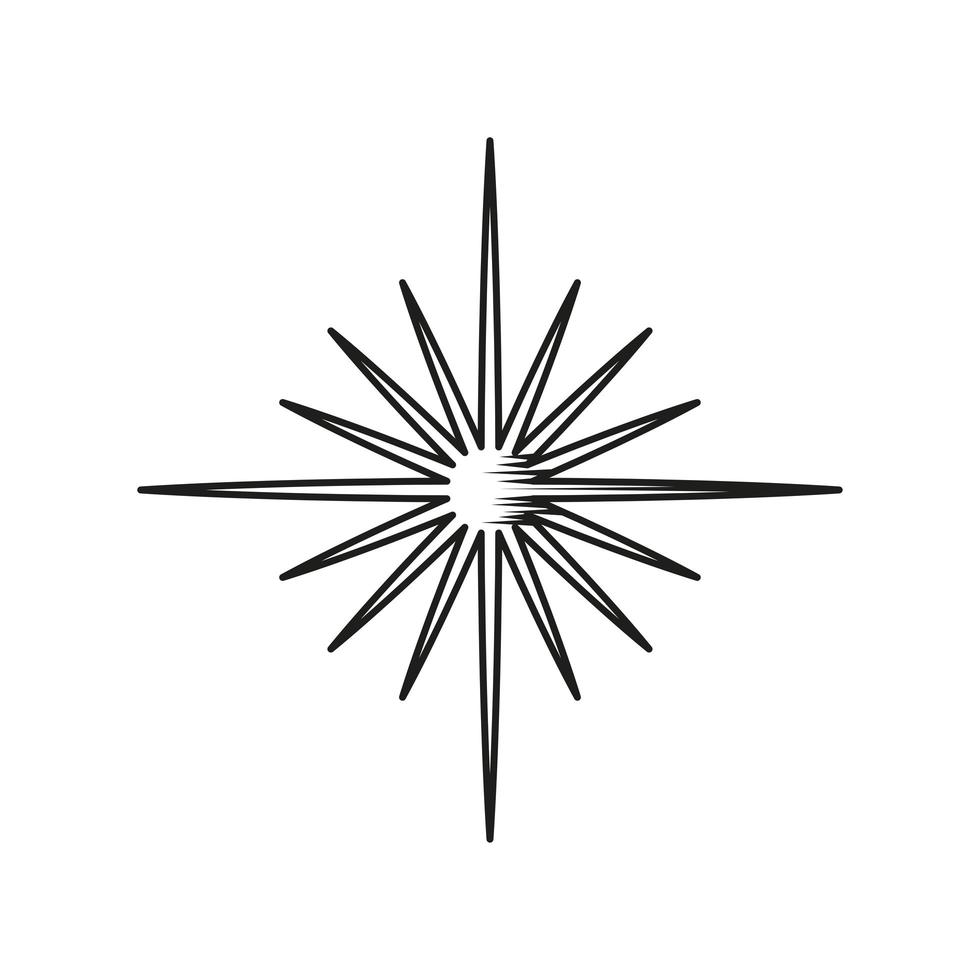 star astrology linear vector