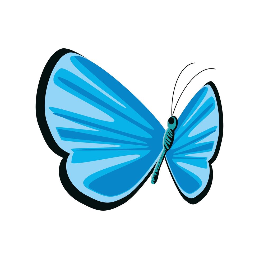 dibujos animados de insectos mariposa vector