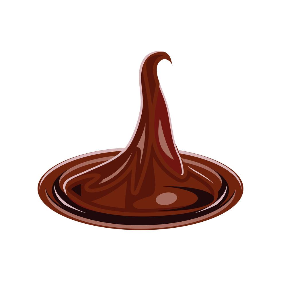 crema dulce de chocolate vector