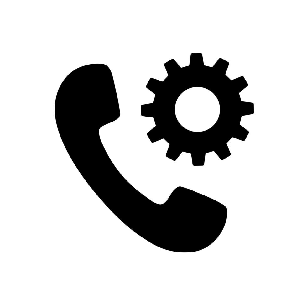 Phone icon Telephone icon symbol for app and messenger vector