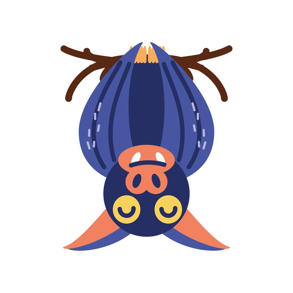 bat on branch vector