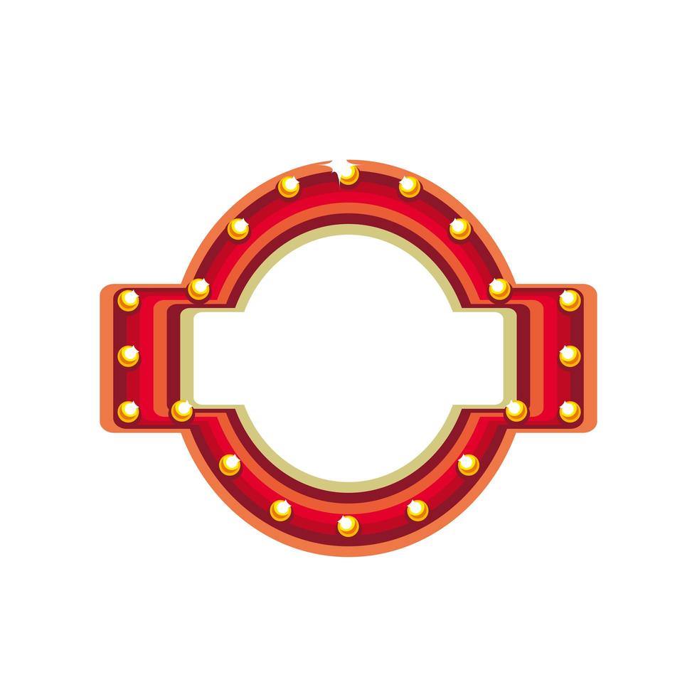 commercial frame lights vector