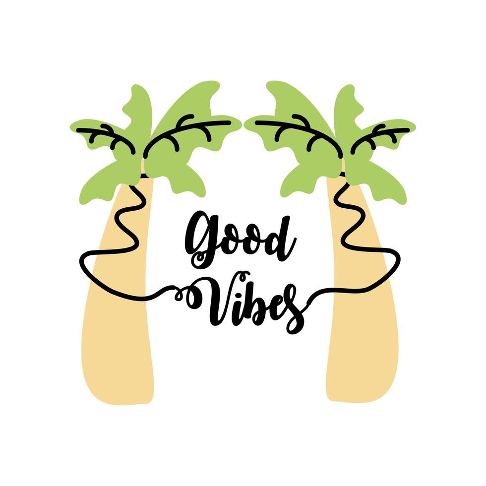 good vibes inspiration vector