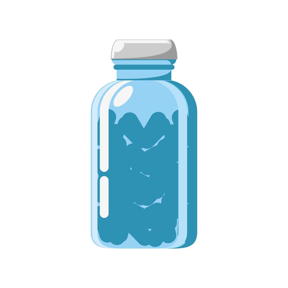 glass container capsules vector