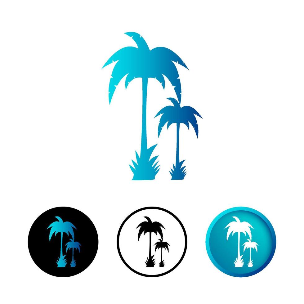 Abstract Palm Icon Illustration vector