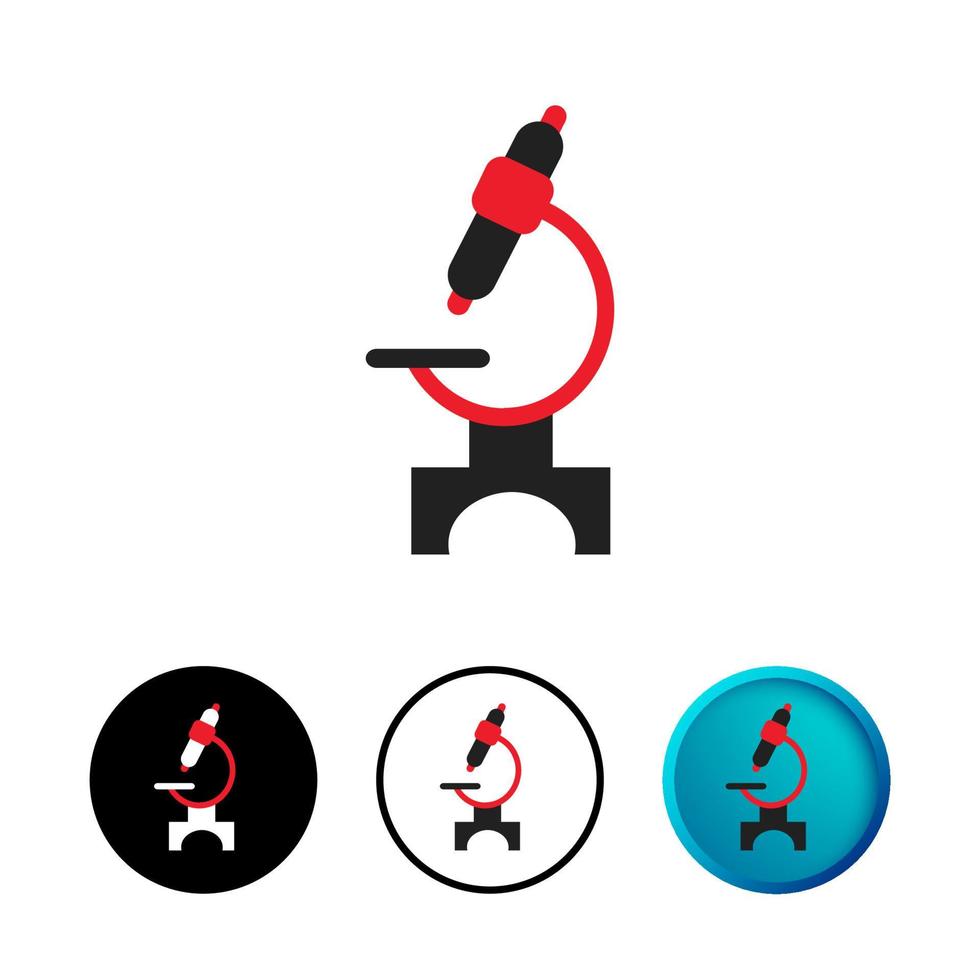 Abstract Microscope Icon Illustration vector
