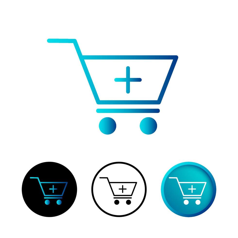 Abstract Add to Cart Icon Illustration vector