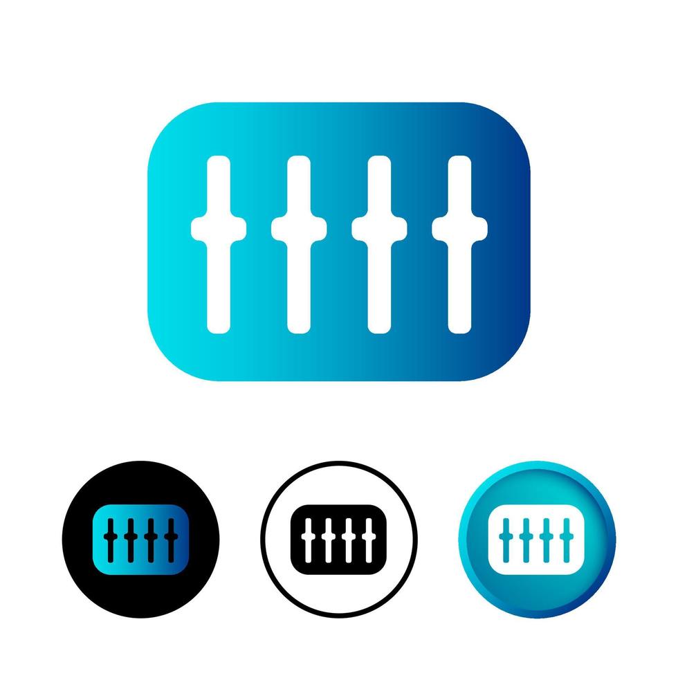 Abstract Equalizer Icon Illustration vector