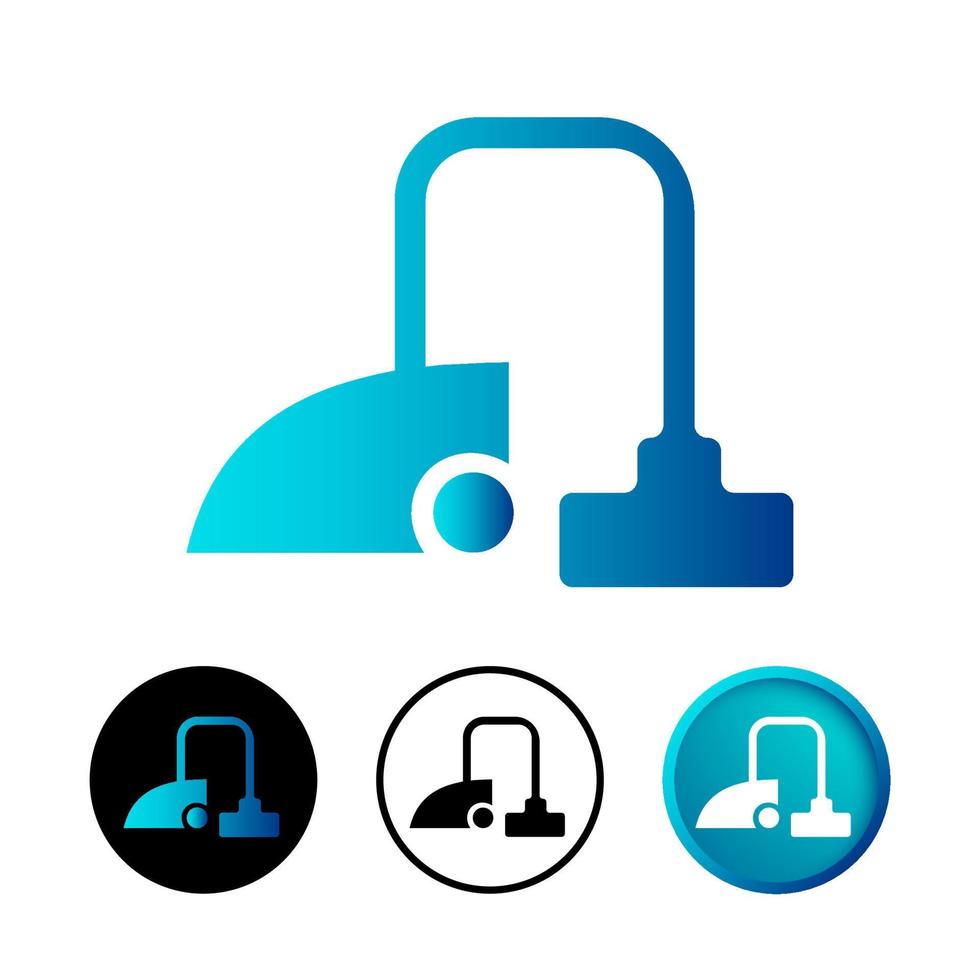 Abstract Vacuum Cleaner Icon Illustration vector