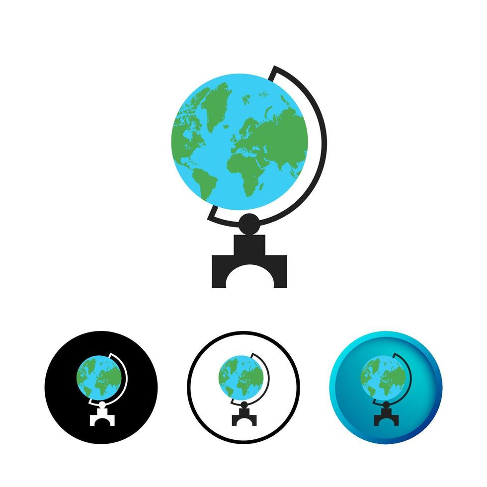 Abstract Globe Earth Sphere Icon Illustration vector